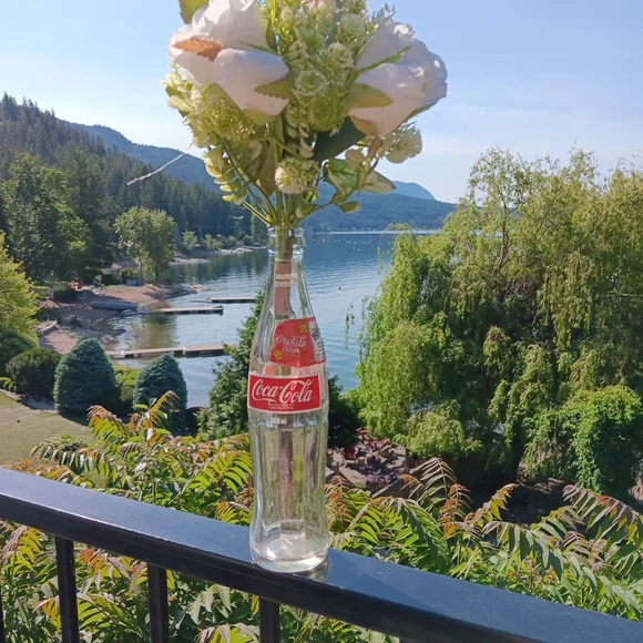 Vintage 1987 Coca Cola Canadian Bottle With Buffalo Caps Sticker 300ml Canada - Picture 1 of 12